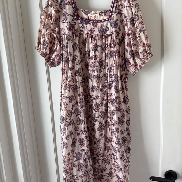 Umber & Ochre floral kalamkari peasant dress Size S - Picture 3 of 4